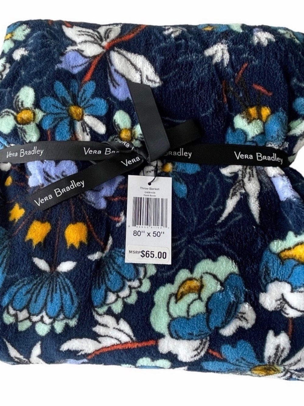 Vera Bradley Floral Fleece Throw Blanket - Floral Bursts